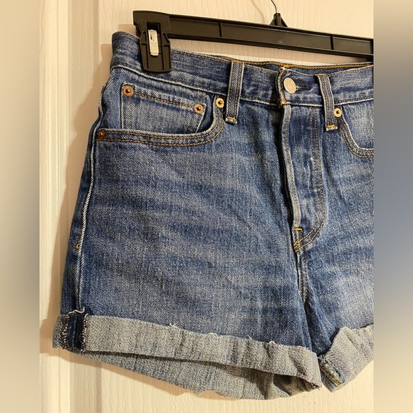 Levi’s 501 White Oak Cone Button-fly Denim Jean Shorts Size 27 - Picture 4 of 11